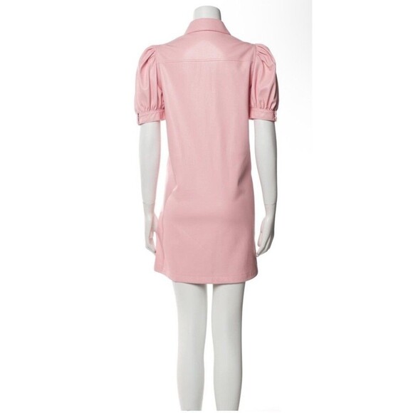 Alice + Olivia Jenn Faux Leather Mini Dress Sz Xs - Picture 2 of 8